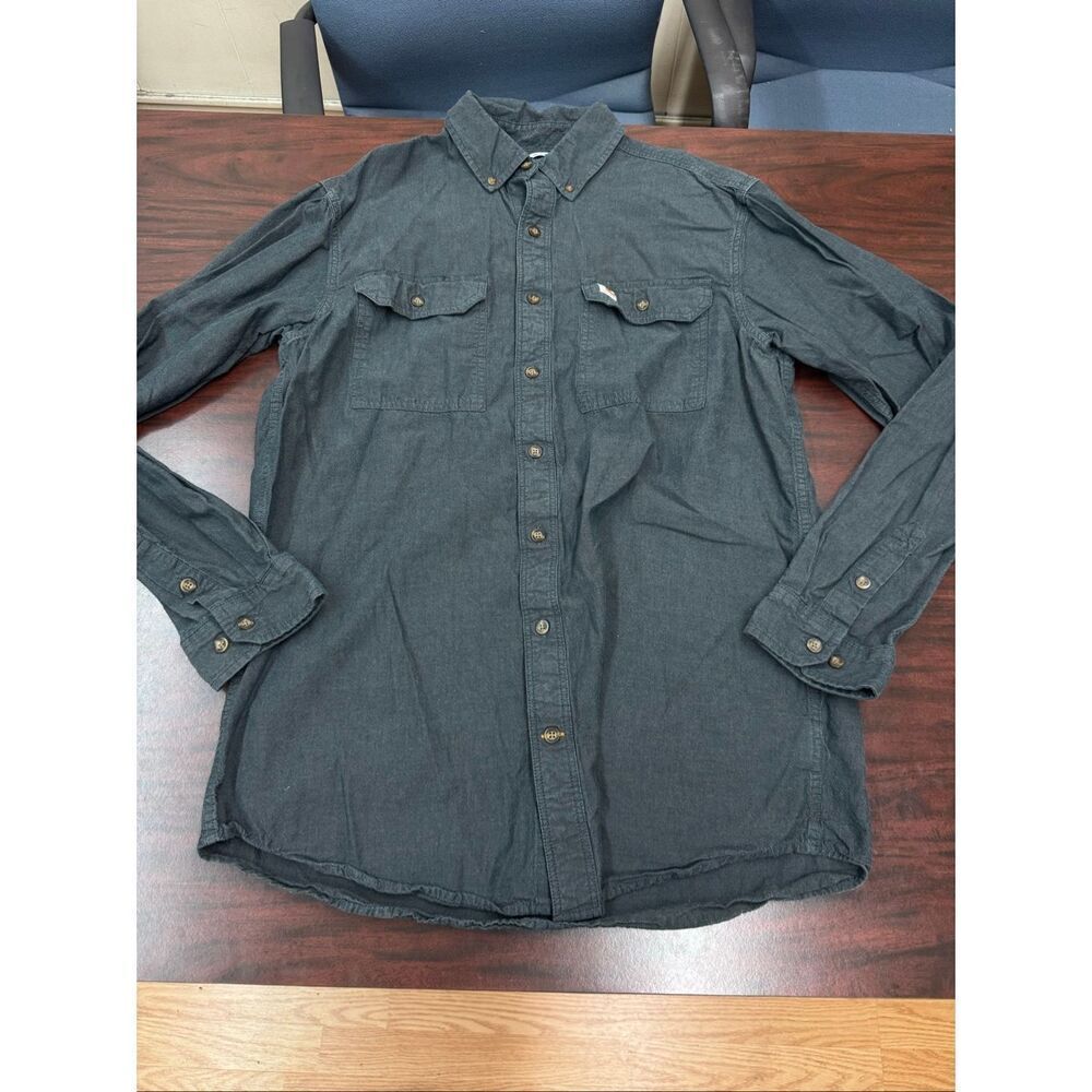 Carhartt Relaxed Fit Mens Chambray Button Front Long Sleeve Shirt- LTall